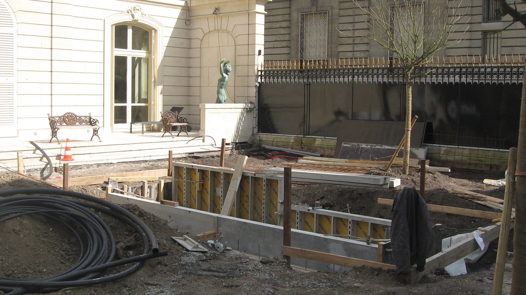 Chantier jardin classique bassin Paris Olivia Bochet