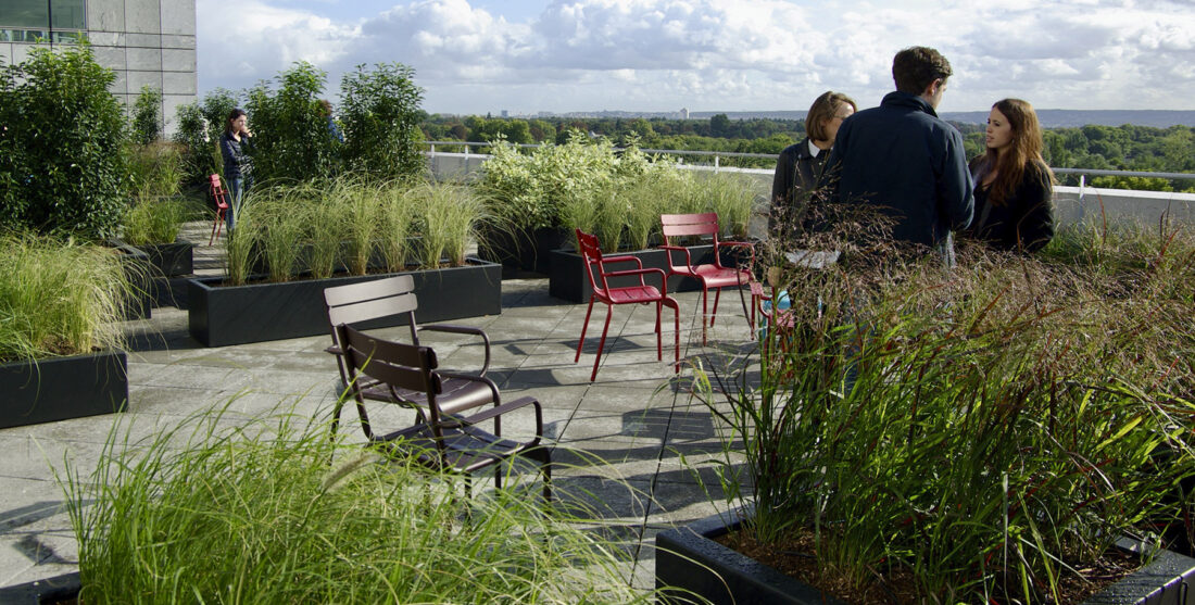 Terrasse corporate design paysagiste Olivia Bochet