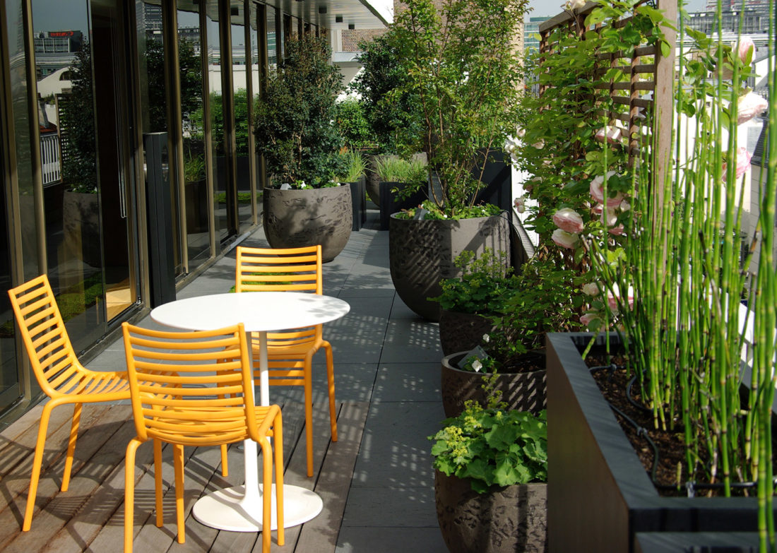 Terrasse haut de gamme elegance Neuilly Olivia Bochet
