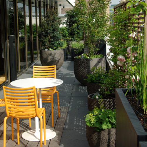 Terrasse haut de gamme elegance Neuilly Olivia Bochet